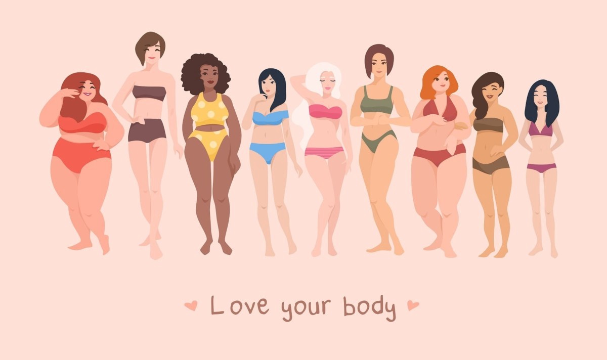 Body positivity is about accepting and valuing all body types, shapes, and sizes, and letting go of the idea of an 'ideal' body