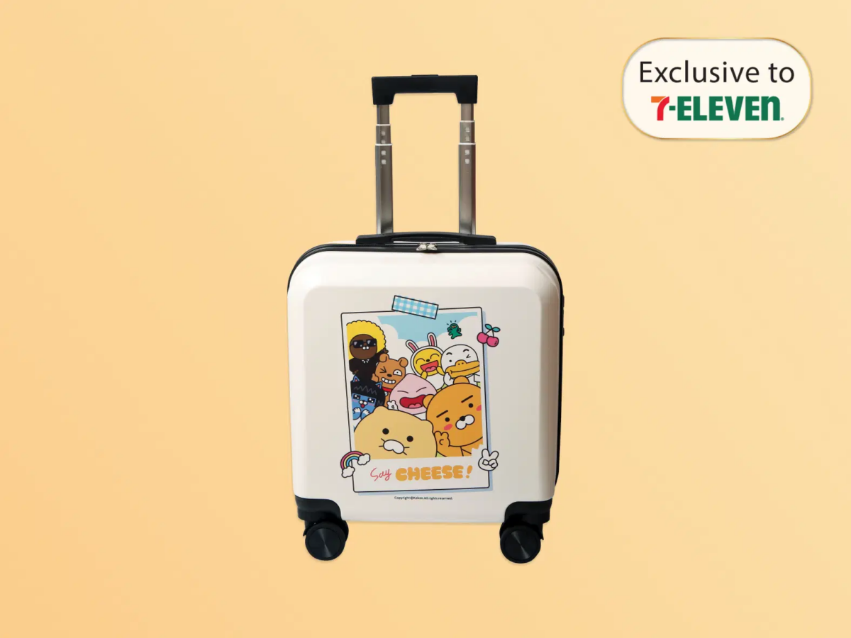 7-Eleven x KAKAO FRIENDS CABIN LUGGAGE 18INCH WHITE