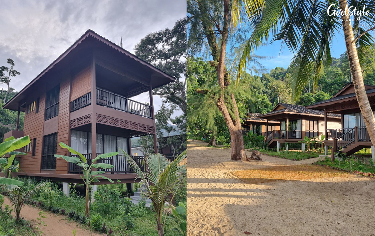 Sea-facing bungalows at The Boathouse Pulau Tioman