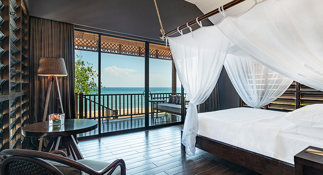 Inside a Beachfront Bungalow