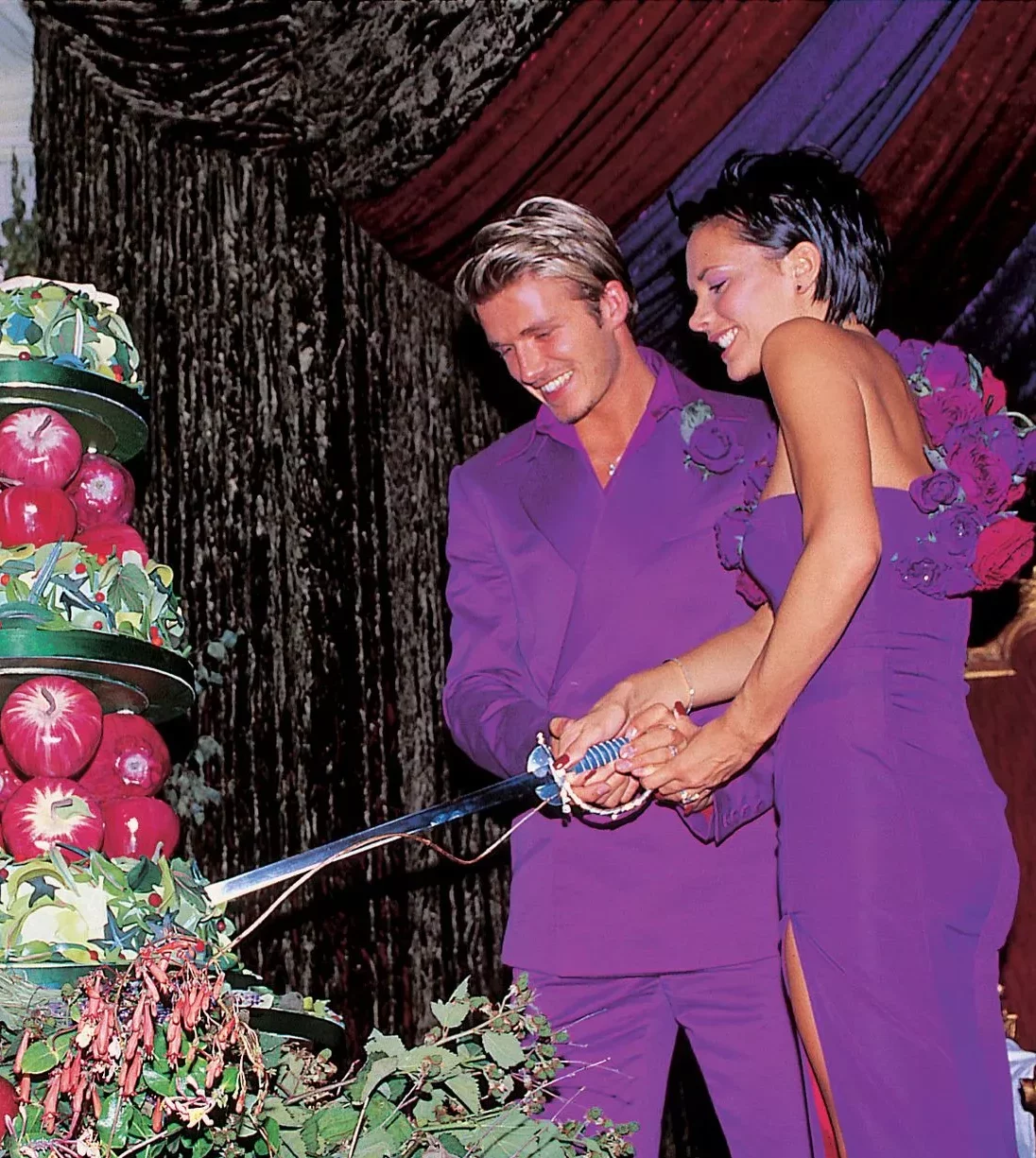 David and Victoria Beckham exchanged vows in Dublin, Ireland in 1999