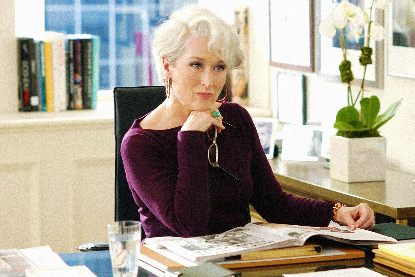 Meryl Streep as Miranda Priestly in The Devil Wears Prada