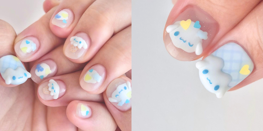 Cinnamoroll nail design