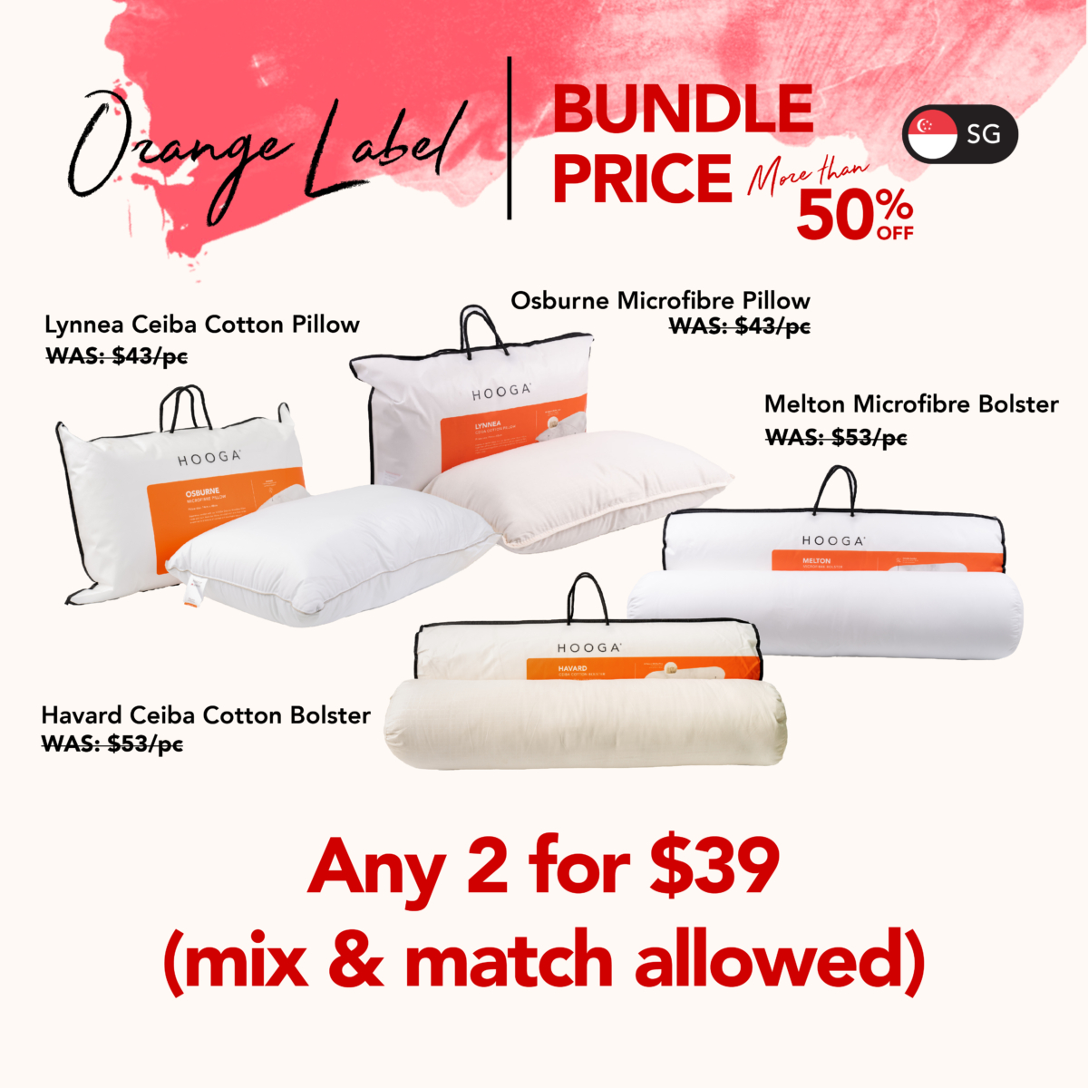Orange Label bedding accessories