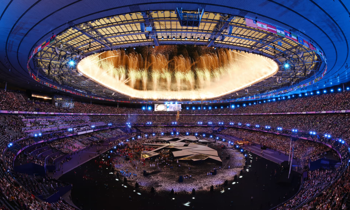 A stunning fireworks display capped off the Paris Olympics closing ceremony