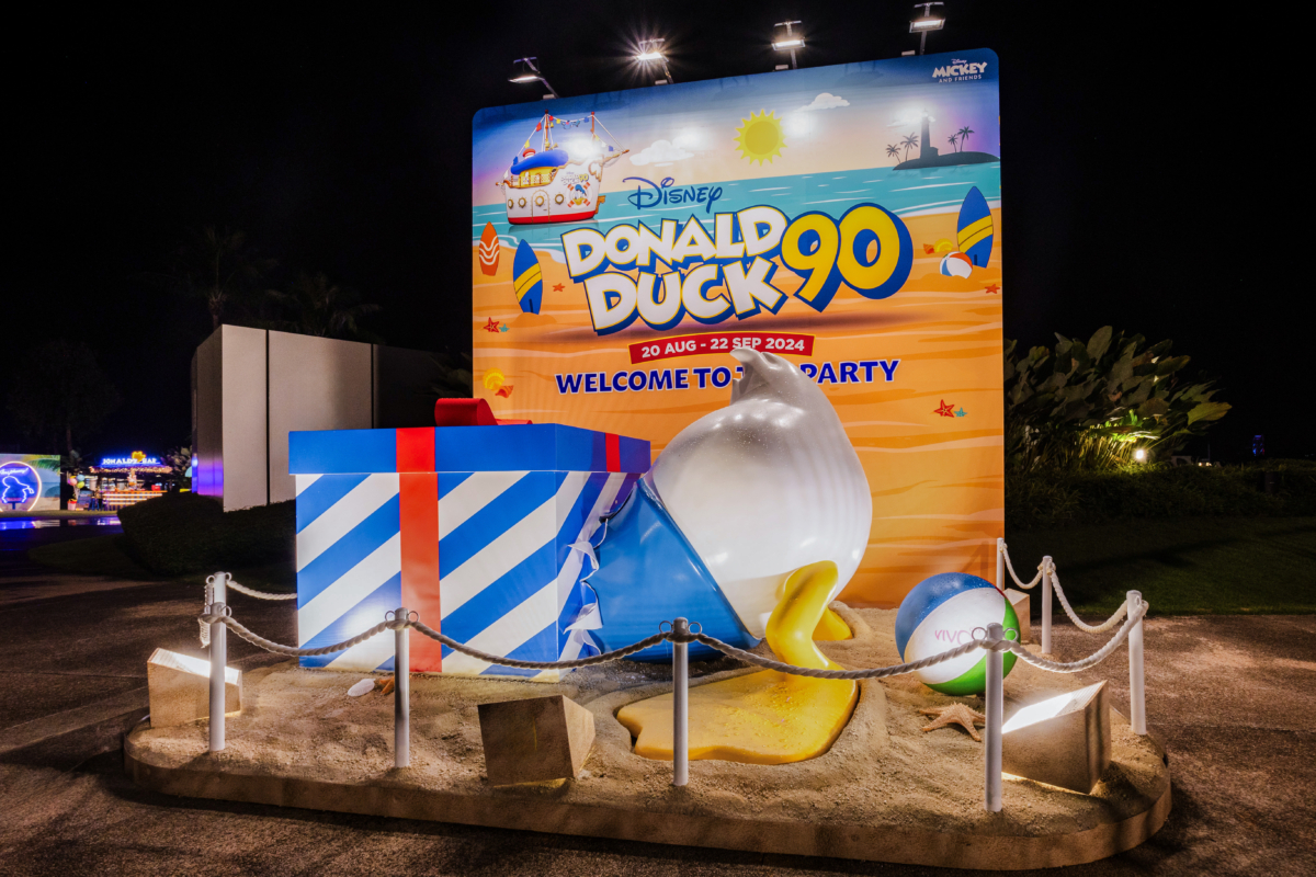Donald Duck illuminated display