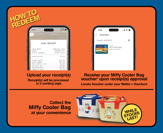 How to redeem Miffy Cooler Bag