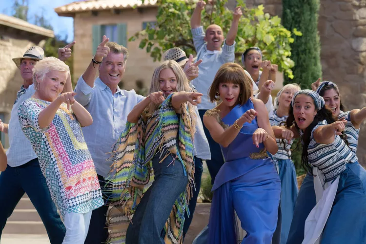 Christine Baranski and the cast of Mamma Mia! Here We Go Again
