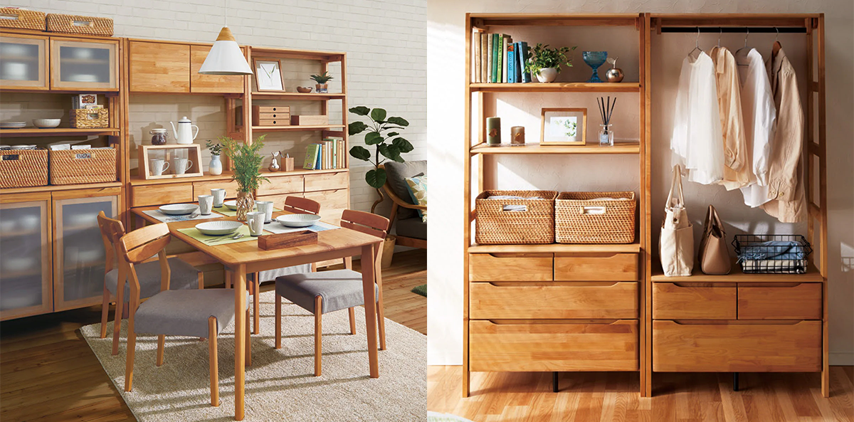 CABNET ALNUS B80 LBR and WARDROBE ALNUS2 80 LBR