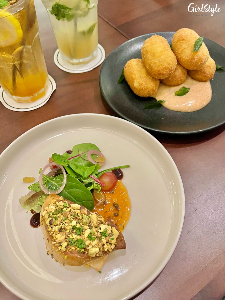 Seared Foie Gras and Otak Prawn Croquette