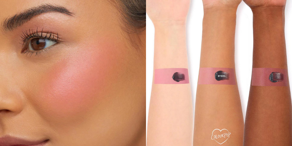 Shade comparison of the Byers Cream Blush