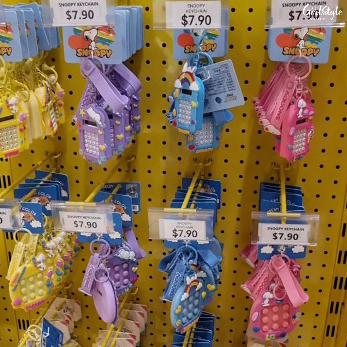 Pop It, Camera, and Other Keychains