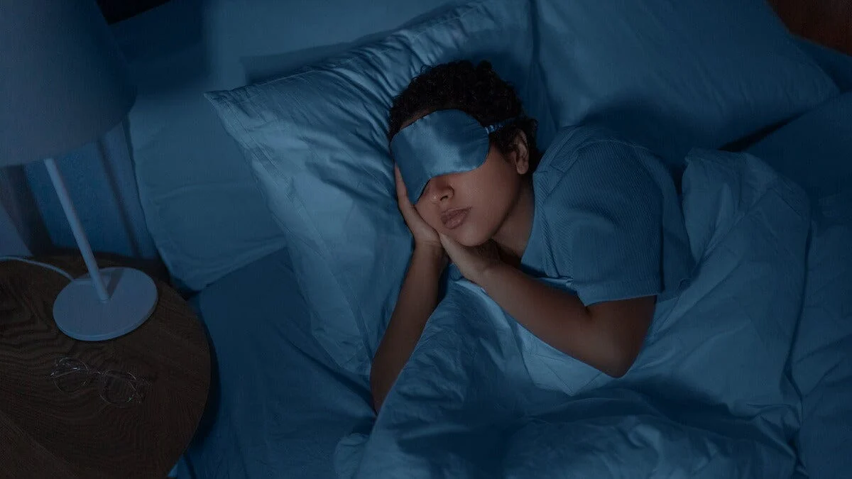 If total darkness isn’t an option, try using an eye mask to keep the light out