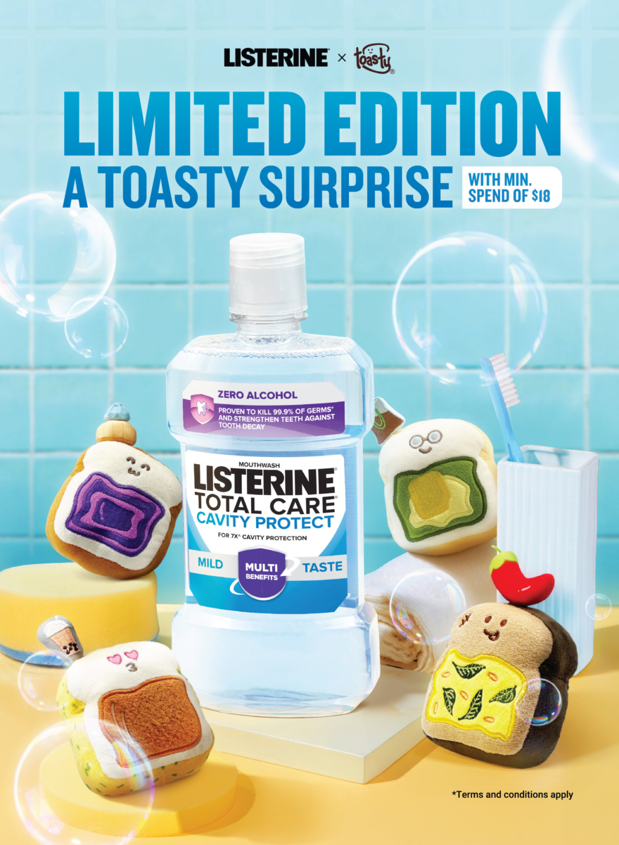 LISTERINE Total Care Cavity Protect Mild Taste and mystery plush toasts