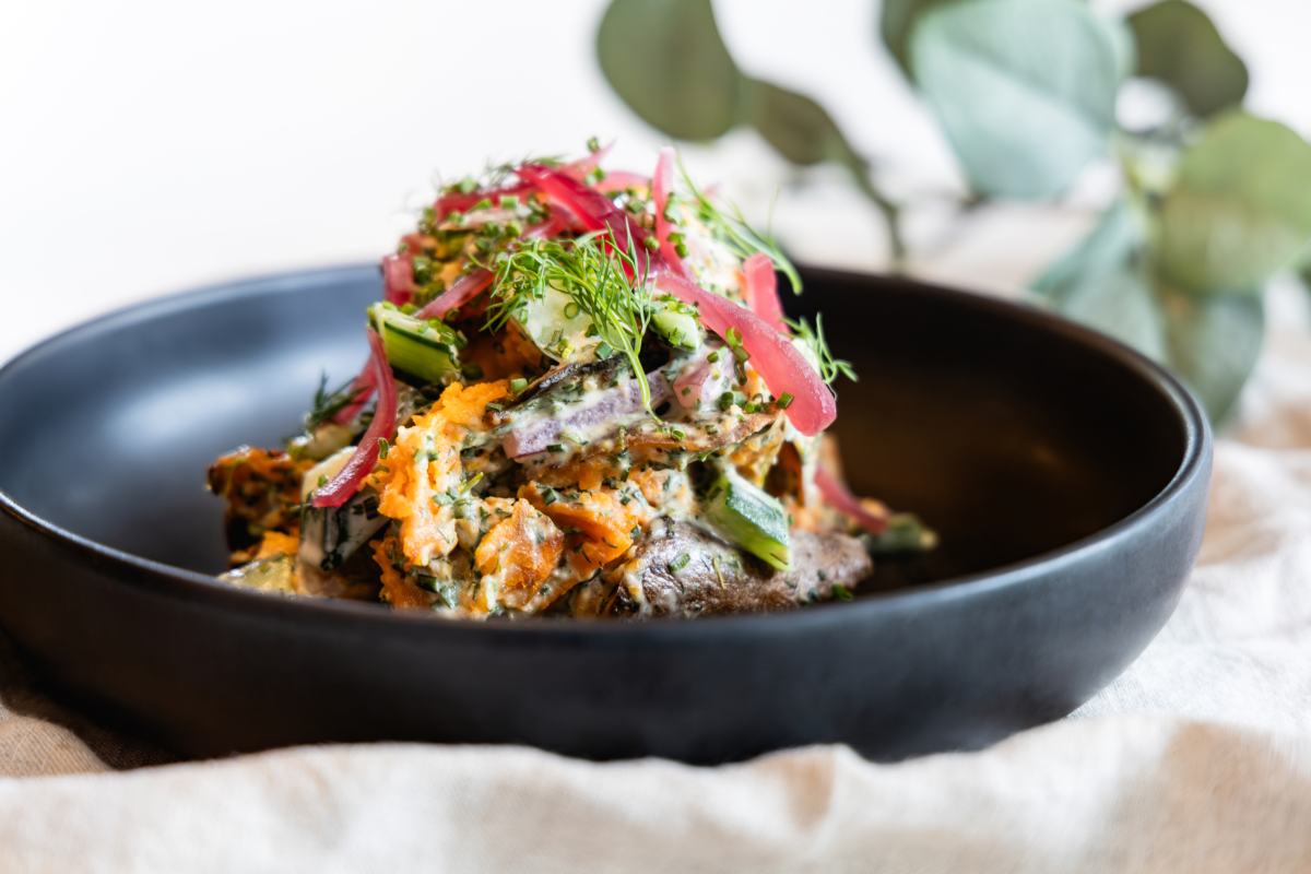 Smashed Sweet Potatoes