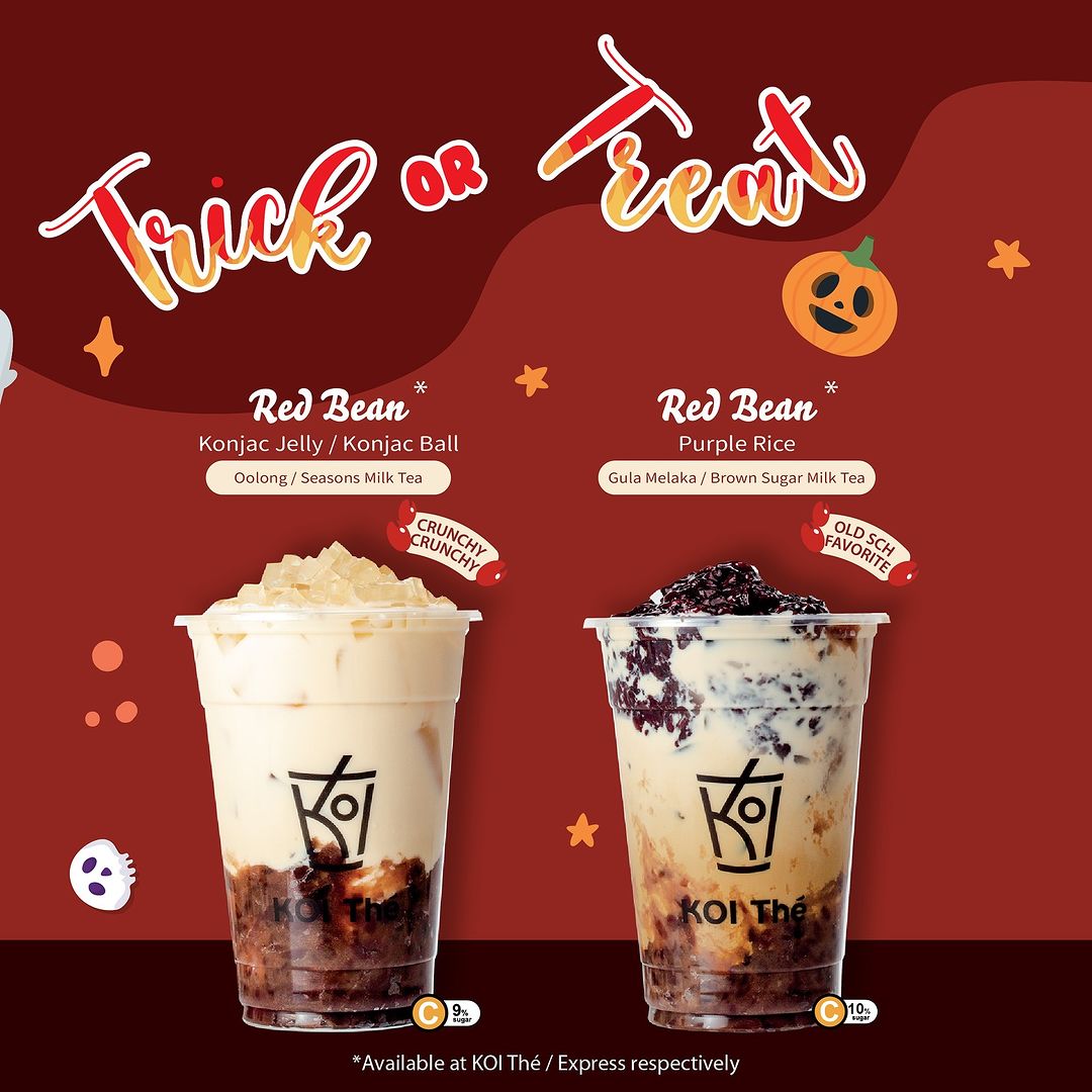 KOI Thé’s Red Bean Adzuki Halloween Series