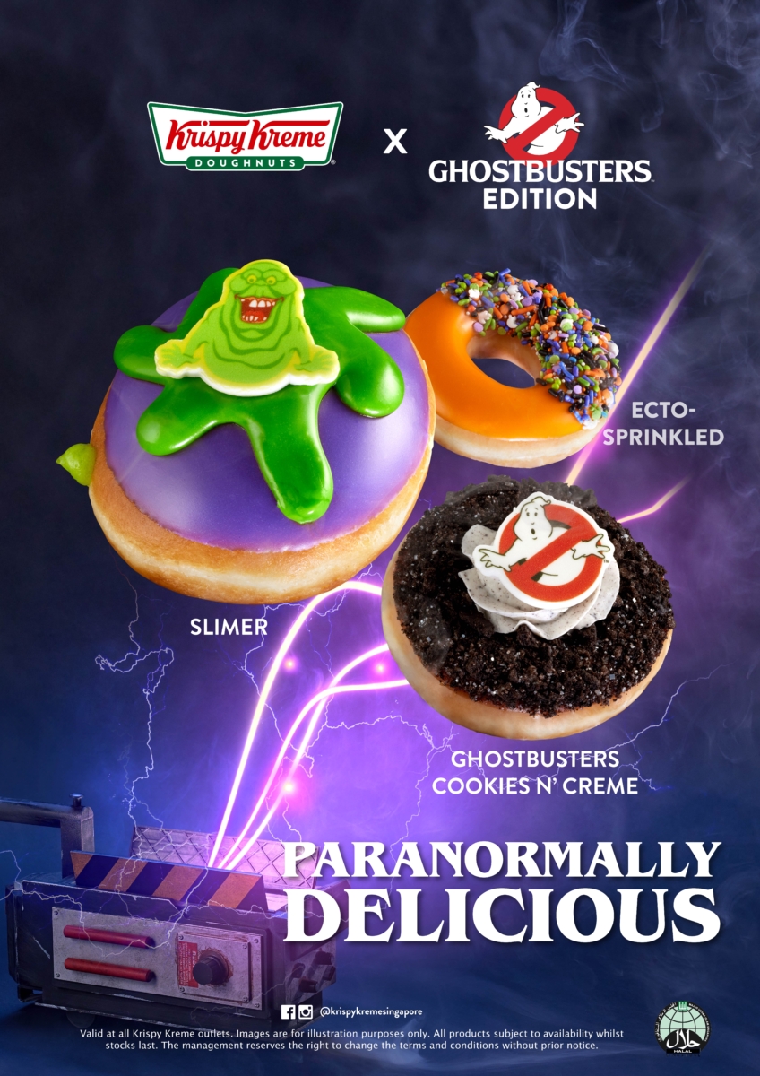 Krispy Kreme x GhostBusters Halloween-special doughnuts