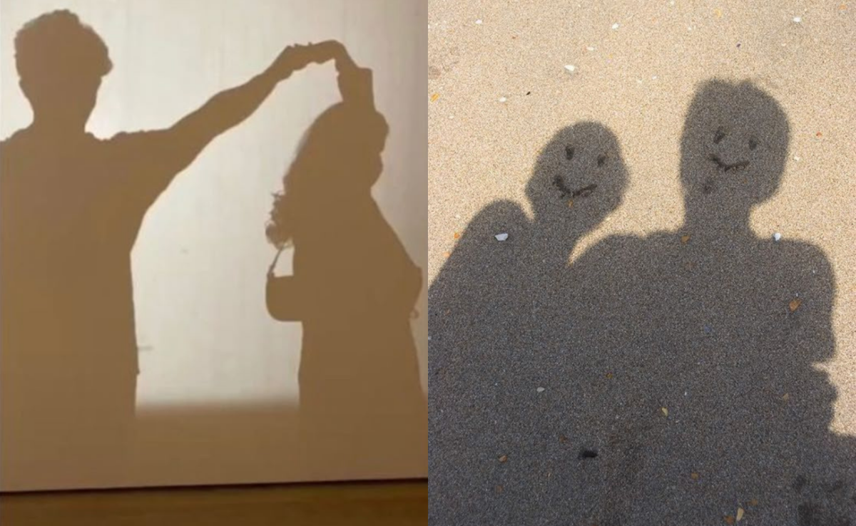 Play with shadows and snap a picture of you and your partner having fun