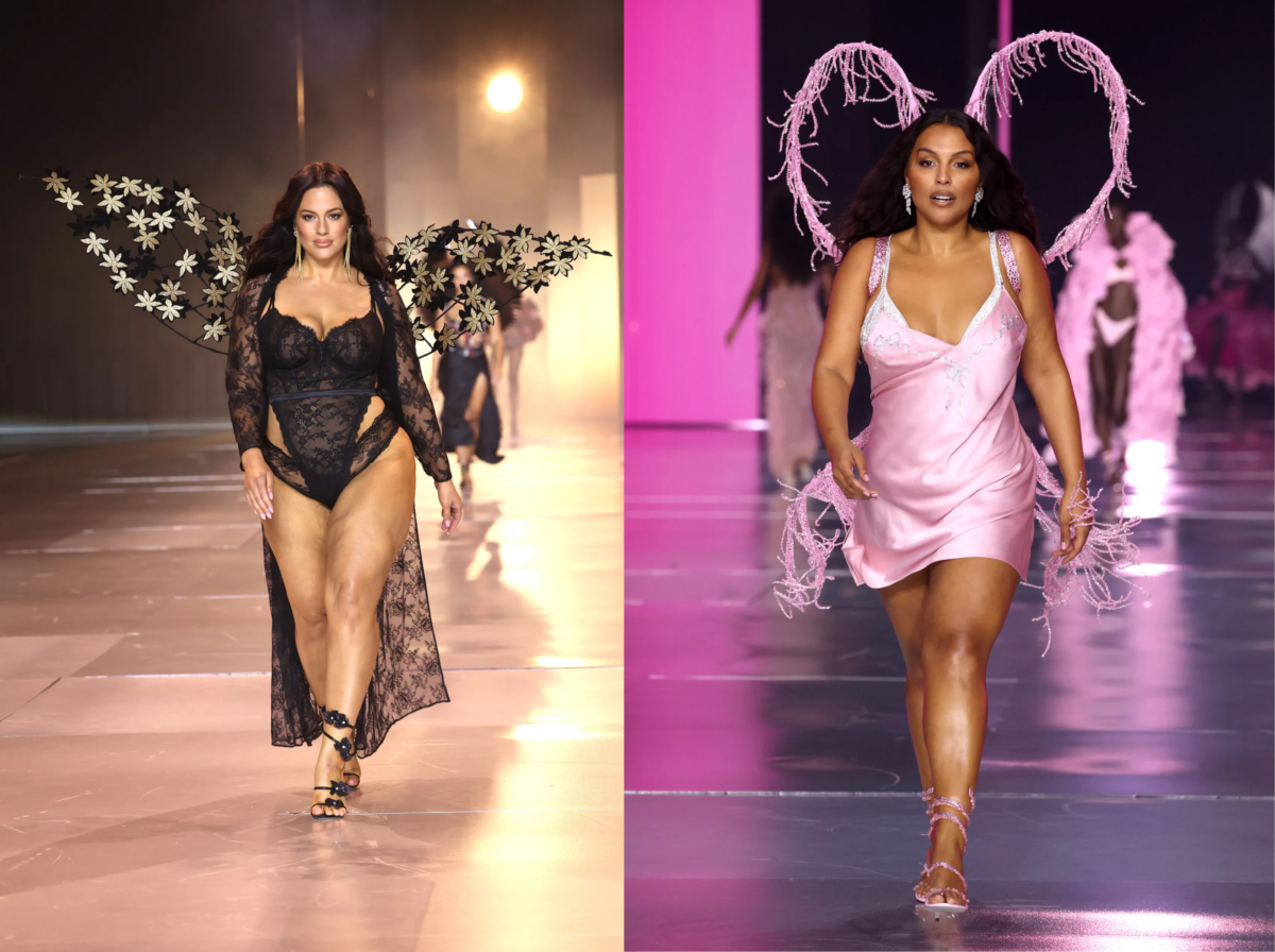 Ashley Graham and Paloma Elsesser walk the runway during Victoria's Secret Fashion Show 2024