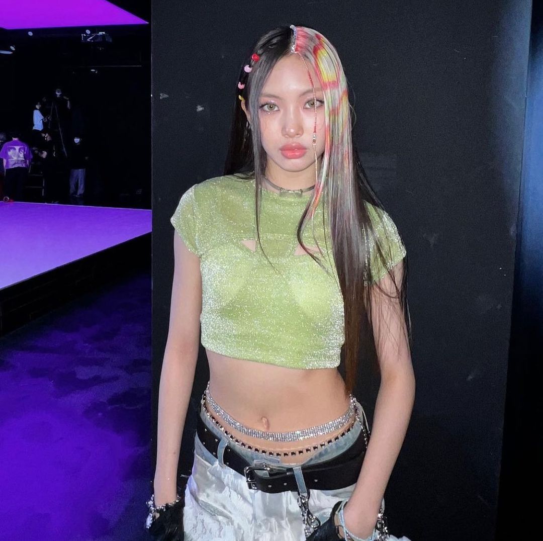 Hyein rocked Christina Aguilera's 'Dirrty' look