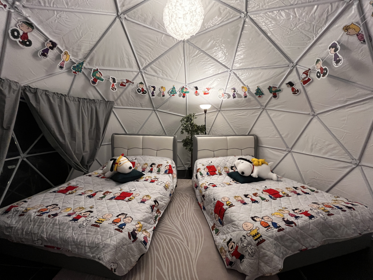 Snoopy-themed Glamping in the Wild