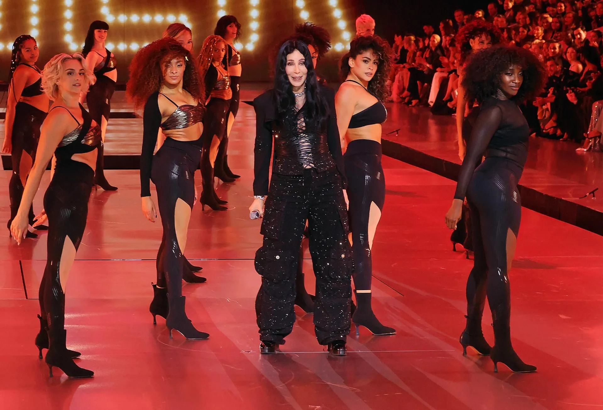 Cher performing at the Victoria's Secret Fashion Show 2024