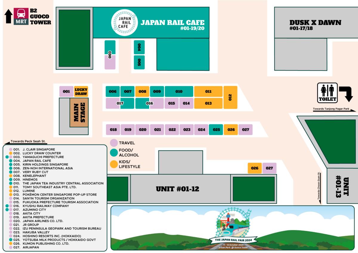 The Japan Rail Fair Booths