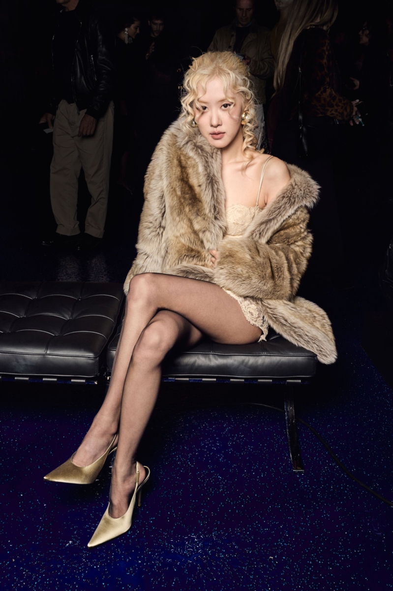 Rosé at Saint Laurent’s Paris Fashion Week SS25 show