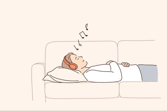 Noise-cancelling headphones/earbuds help you fall asleep faster by blocking out noise, including a snoring partner