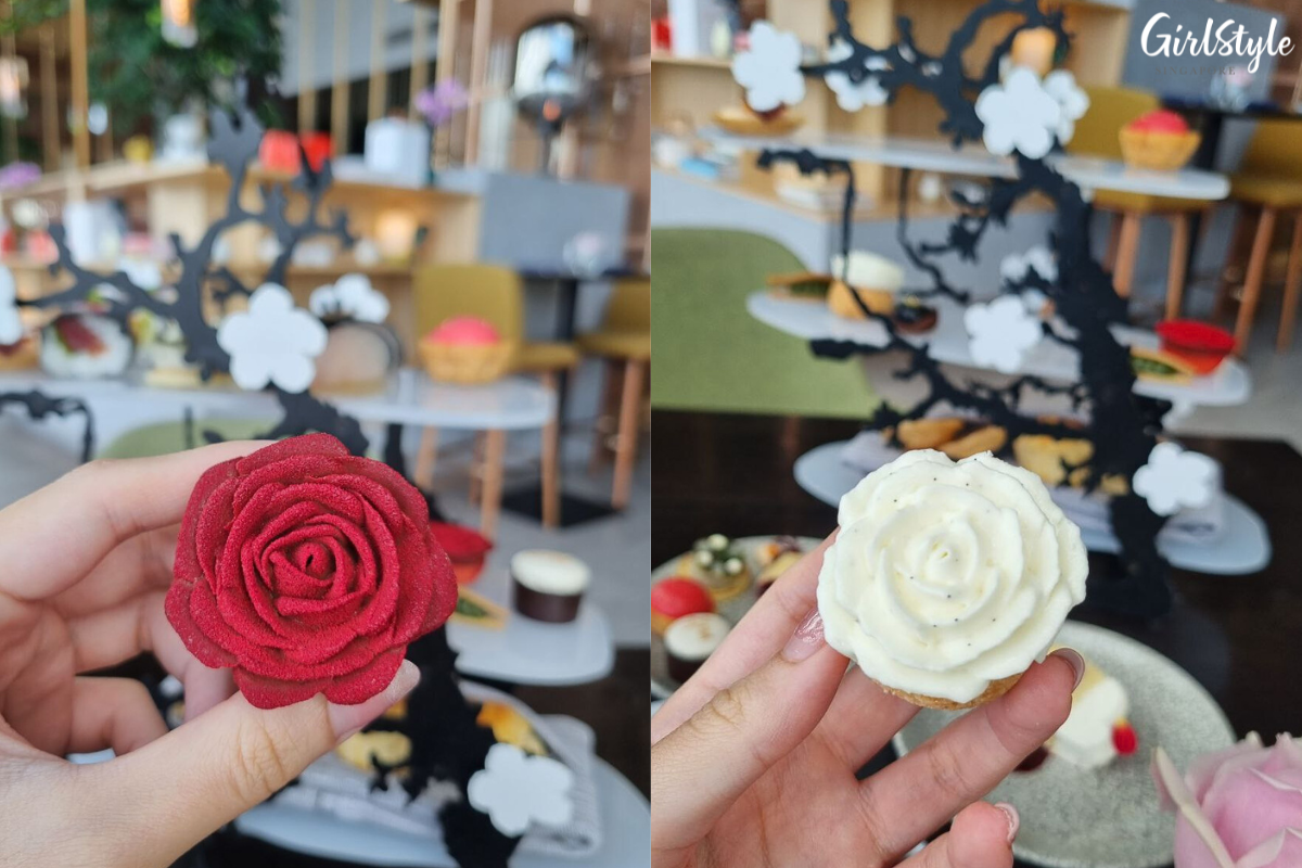 Raspberry Rose Chocolate Tart & Madagascar Jasmine Vanilla Rose Choux