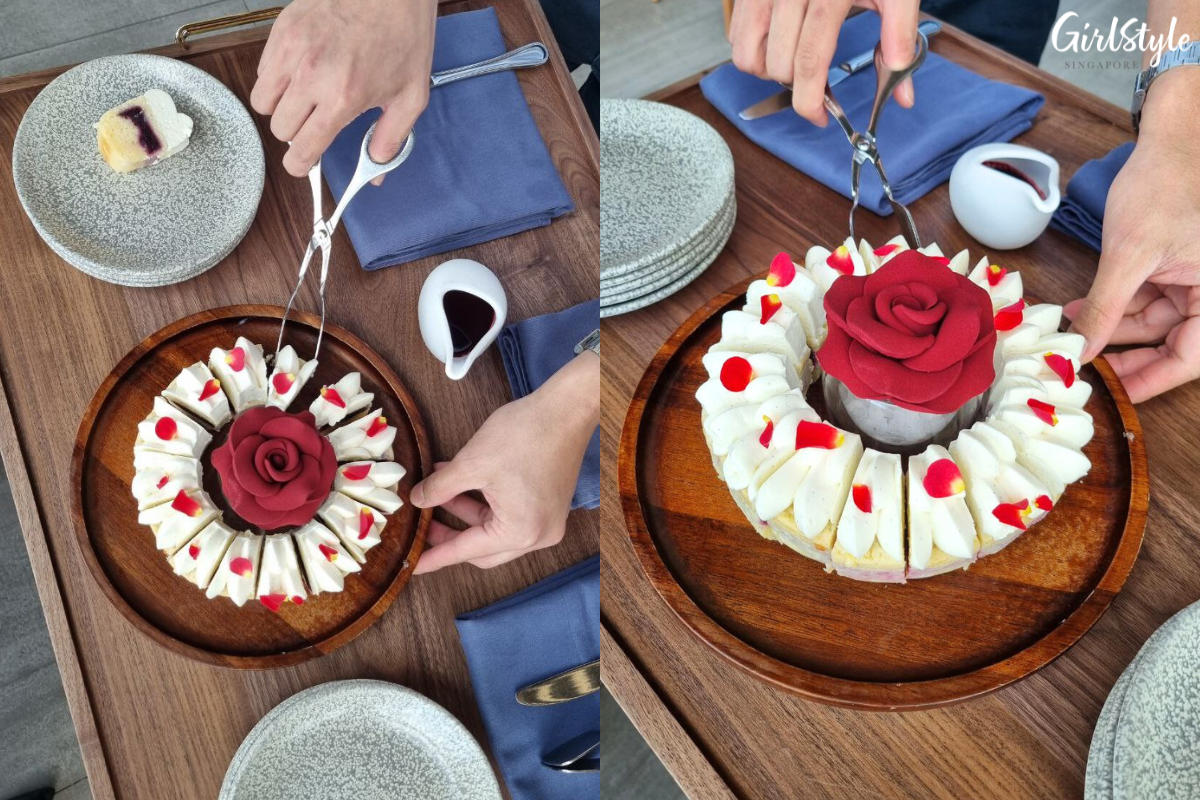Rose Berries Tahitian Vanilla Tea Cake