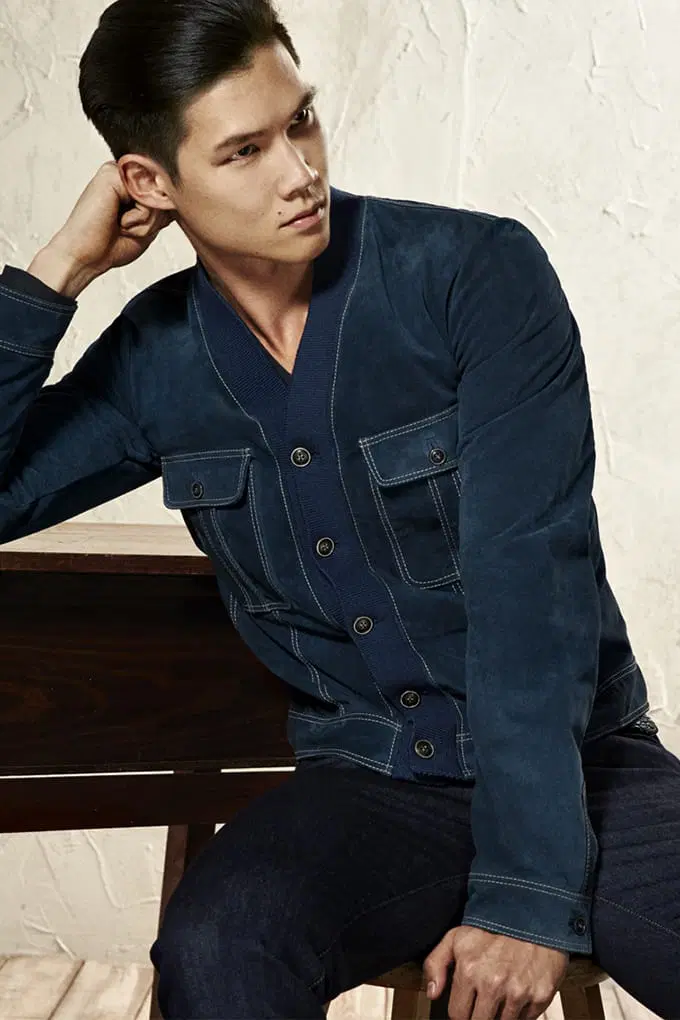 Nicholas Tan in a Dolce & Gabbana campaign in 2014