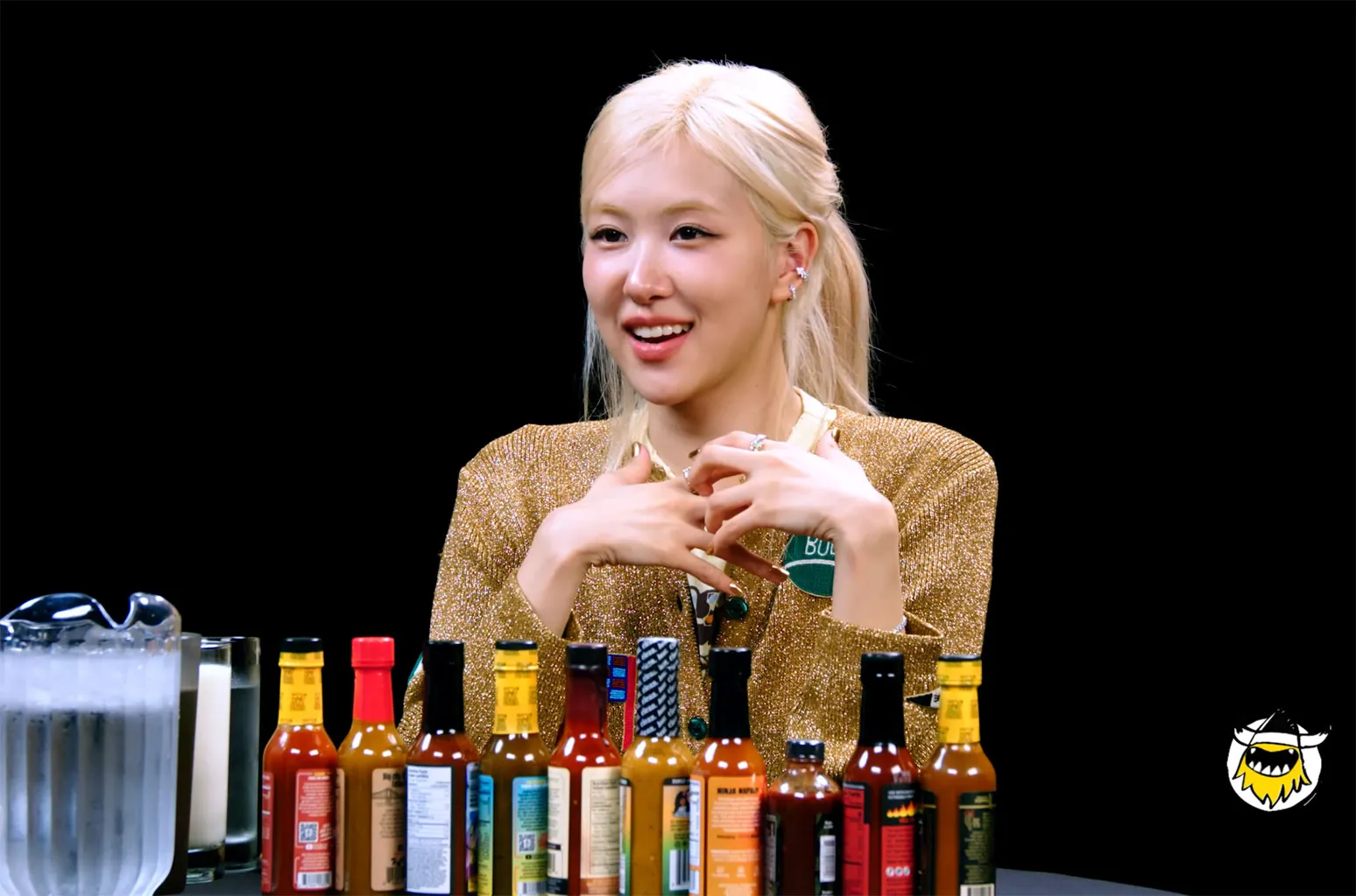 Rosé on Hot Ones