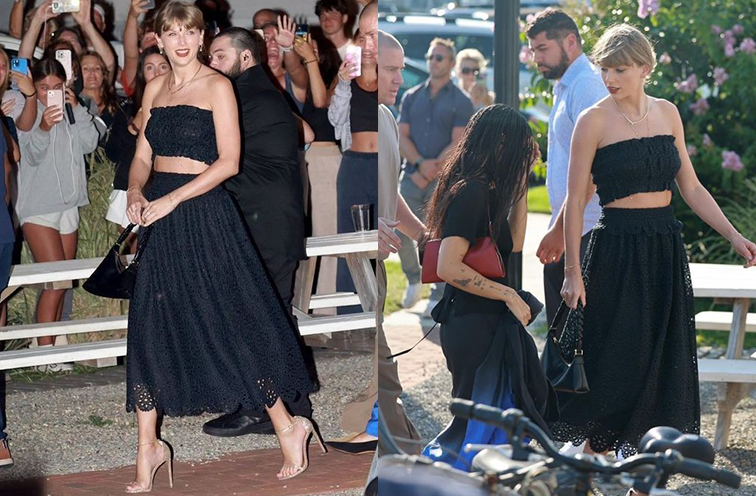 Taylor Swift carrying AUPEN's Nirvana Noir