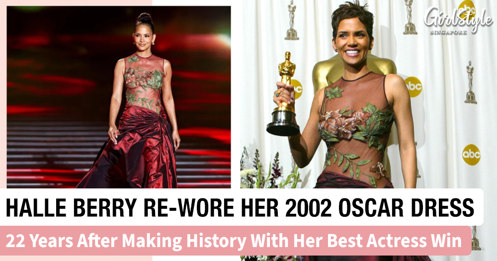 Halle Berry Rewears Her Historic 2002 Oscars Elie Saab Gown