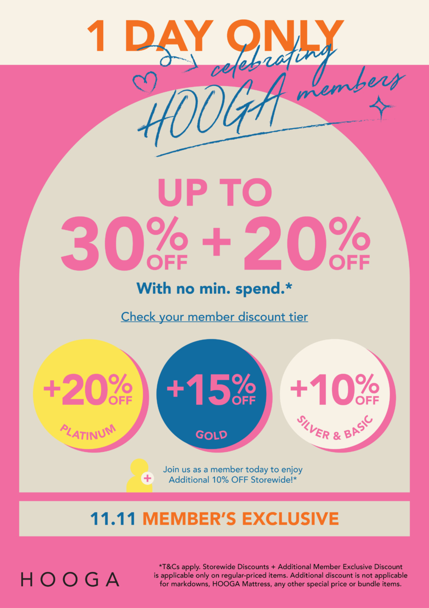 Exclusive sale for HOOGA members