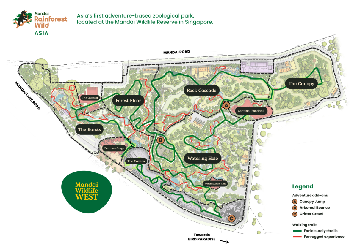 Rainforest Wild Asia Map