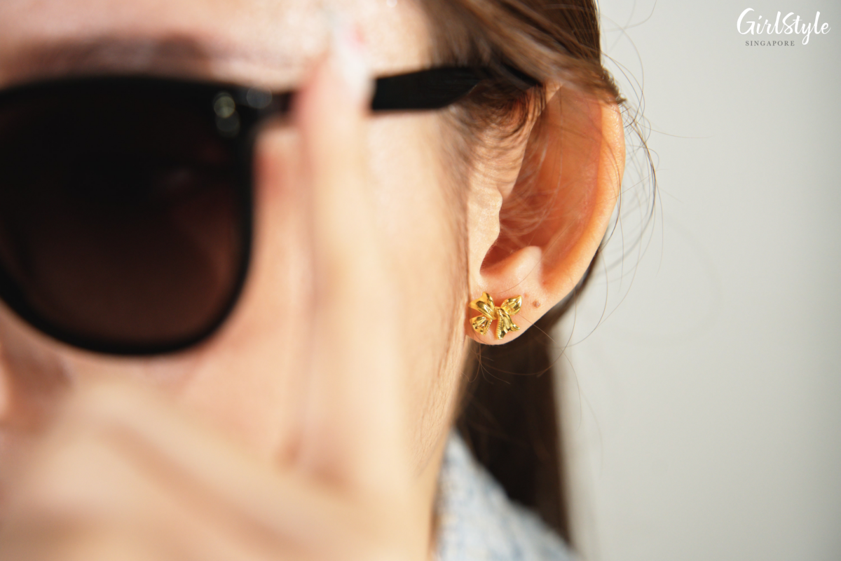 Maxi-Cash 916 Gold Ribbon Elegance Earrings