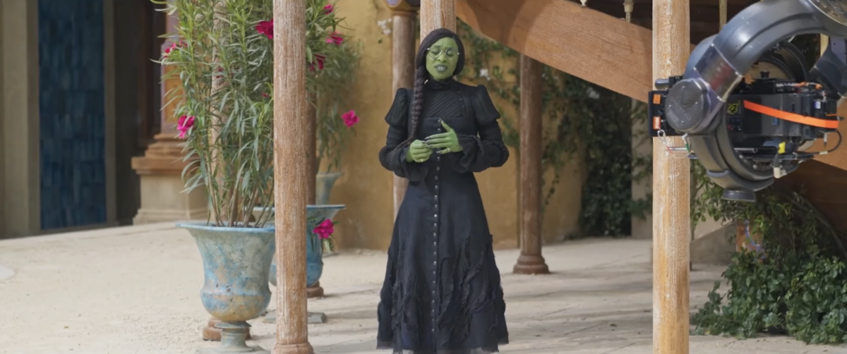 Cynthia Erivo sings live during the shooting of 'Wicked'