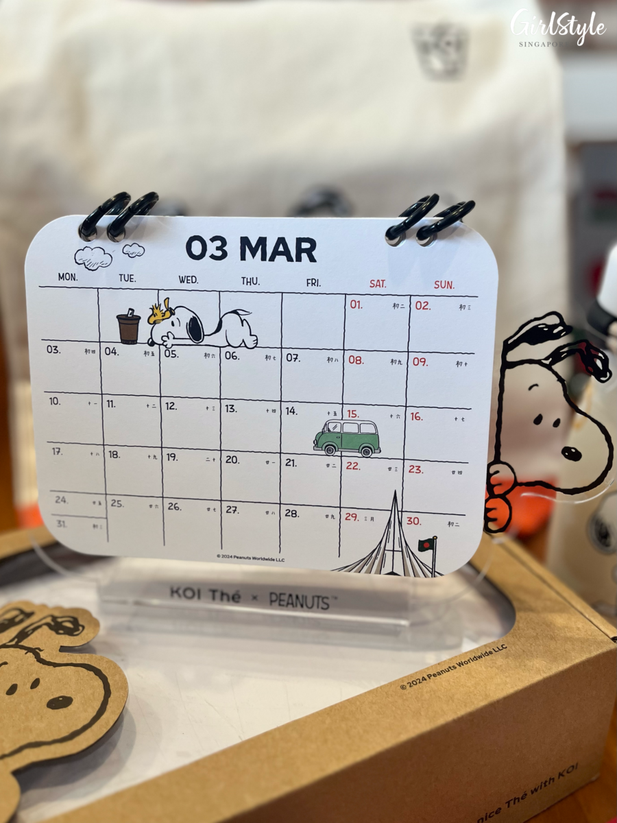 KOI Thé x PEANUTS Snoopy 2025 Calendar