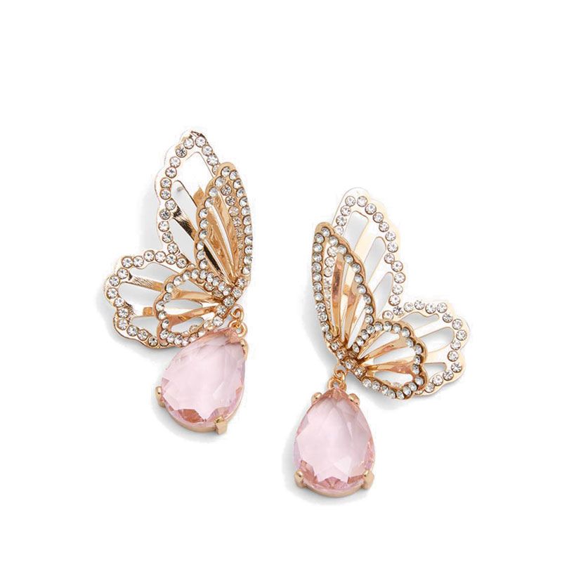 GlindaGoodness Women Earrings – Gold/Clear Multi