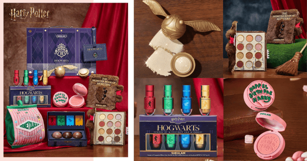 SHEGLAM x Harry Potter's New Beauty Drop: Monster Palettes, Glitter Liners & Quidditch-Inspired Lippies