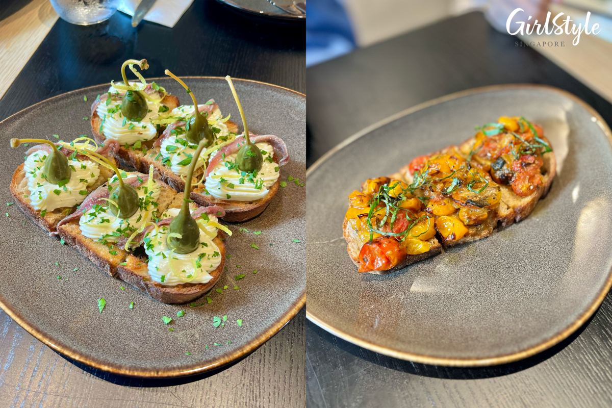 Cetara and Classic Bruschette