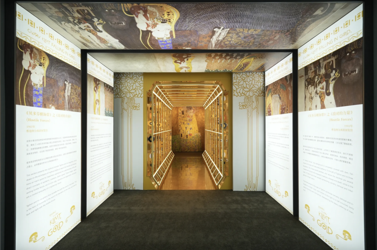 Gustav Klimt - Falling In Gold