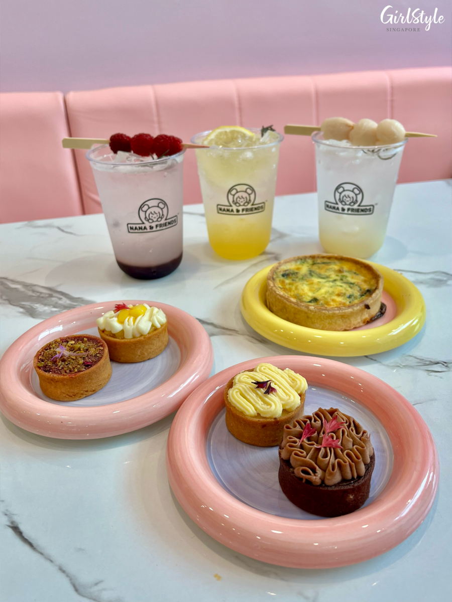 Mini Tarts, Salmon Quiche and Drinks