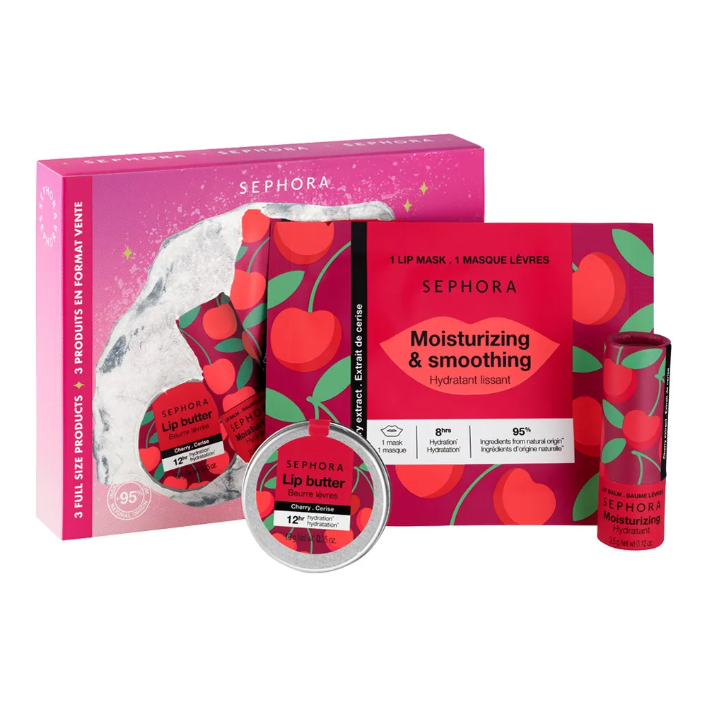 Sephora Collection Moving Lights Cherry Lip Set