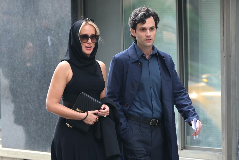 Anna Camp and Penn Badgley in 'You' Season 5