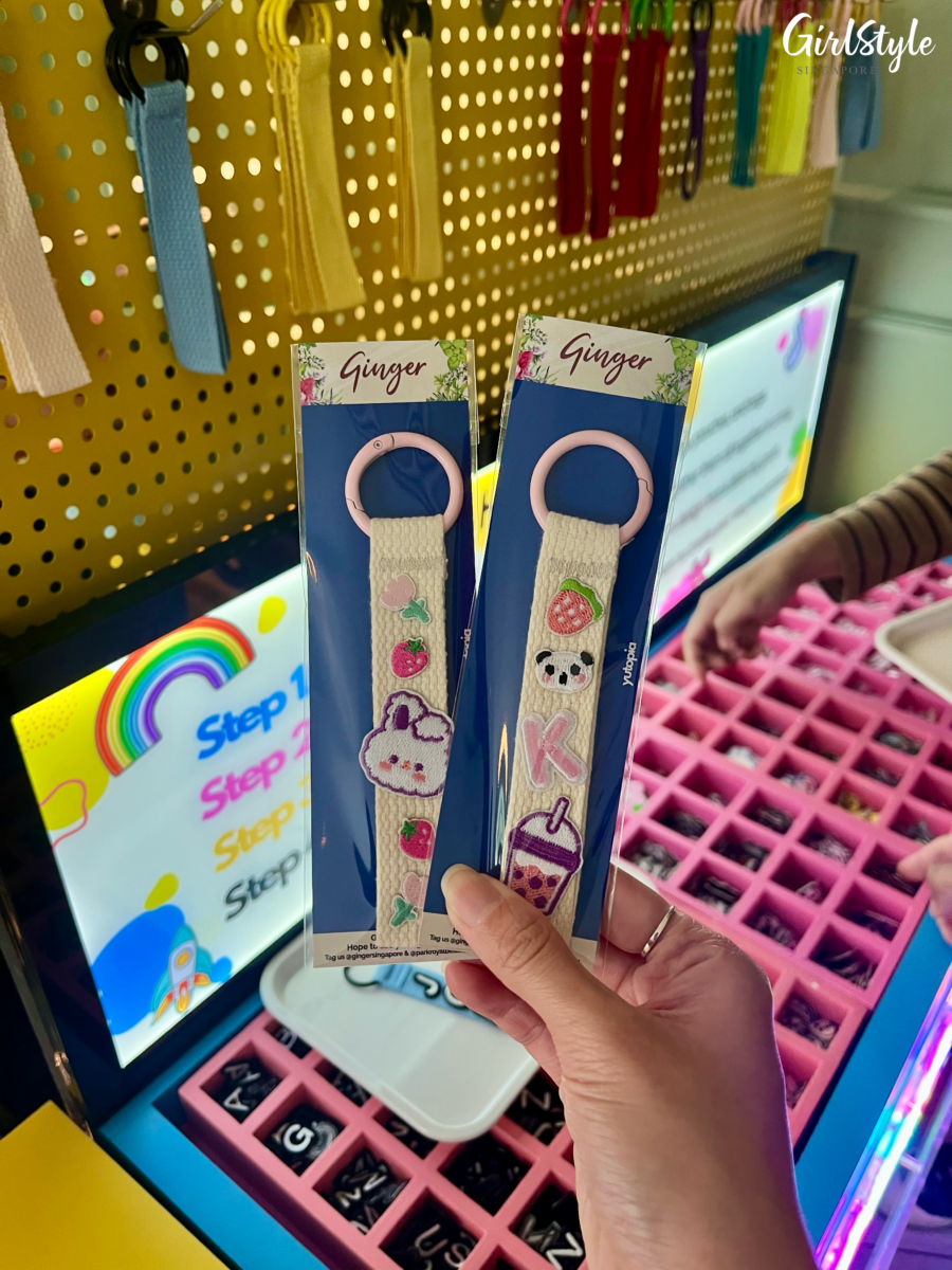 Personalised K-keychains at the Yutopia booth