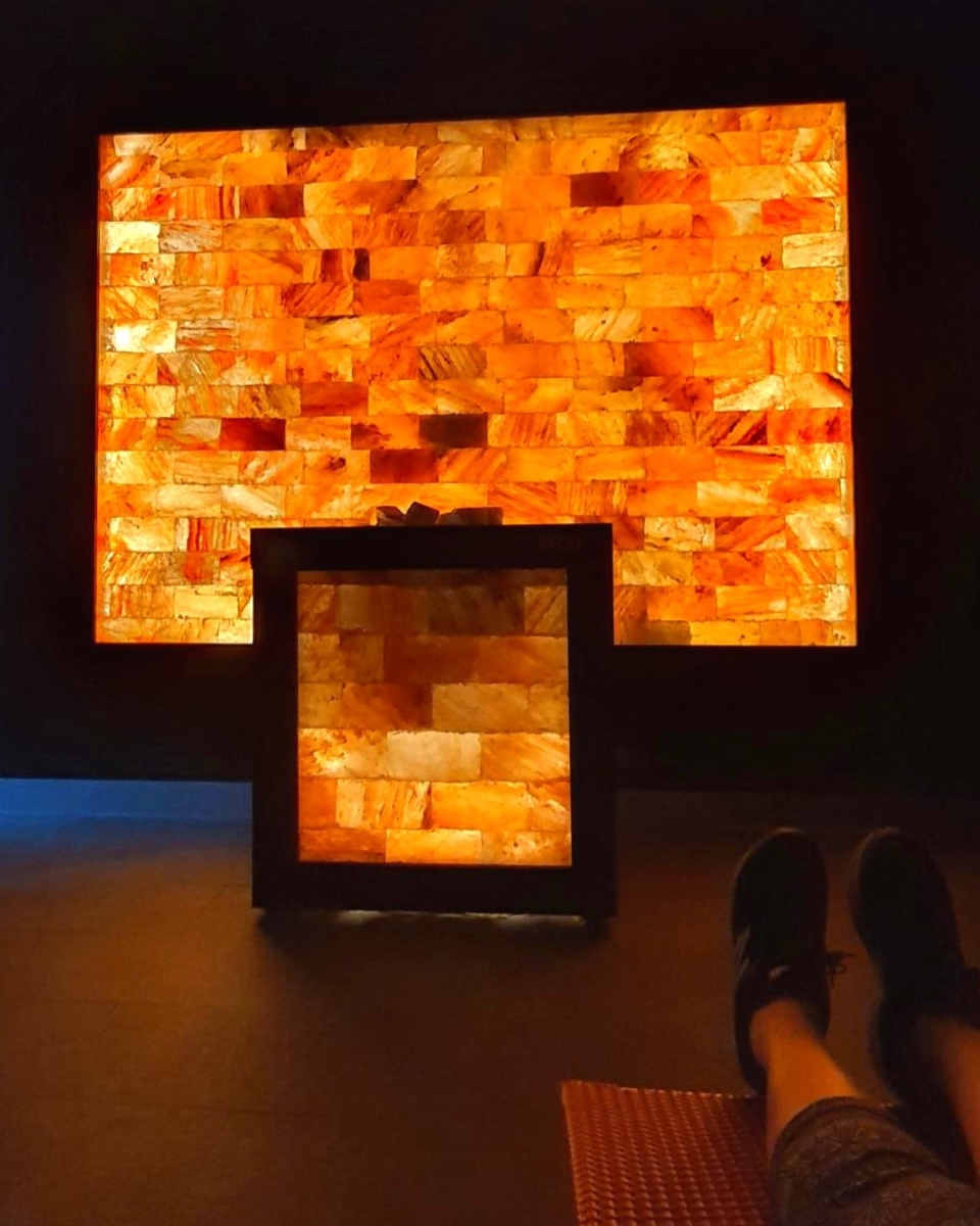 Salt bricks and wall