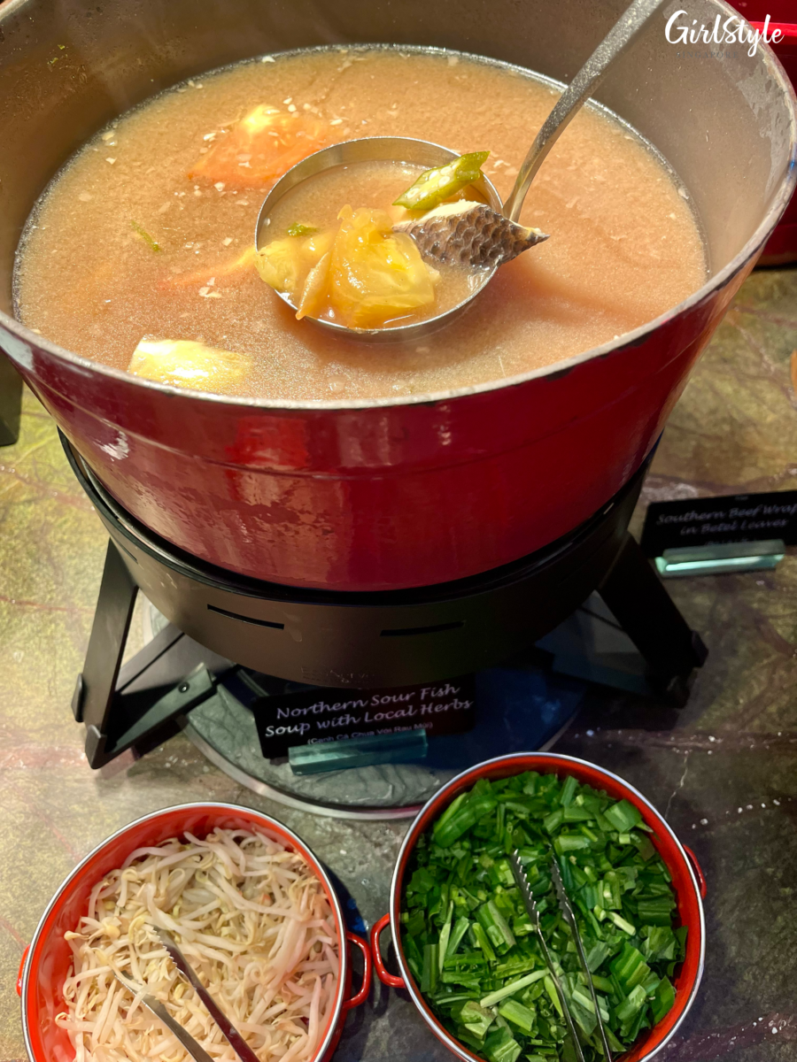Northern Sour Fish Soup with Local Herbs (Canh Cá Chua Với Rau Mùi)